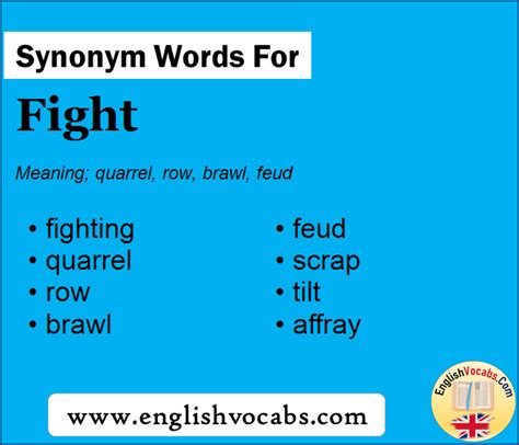 synonymes combat|fight synonyms in english.